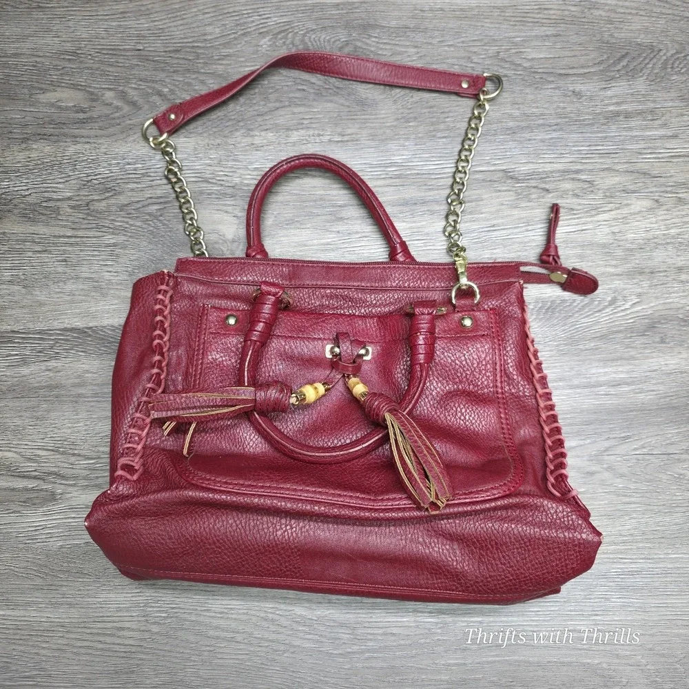 Olivia and Joy Beautiful Red Satchel Pocketbook